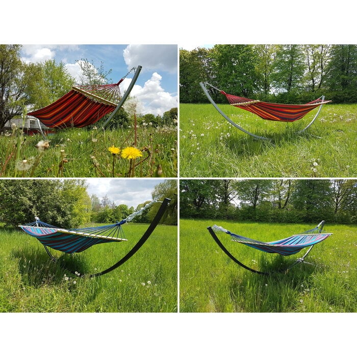 Support pour hamac en acier blanc 300cm - 10% de remise