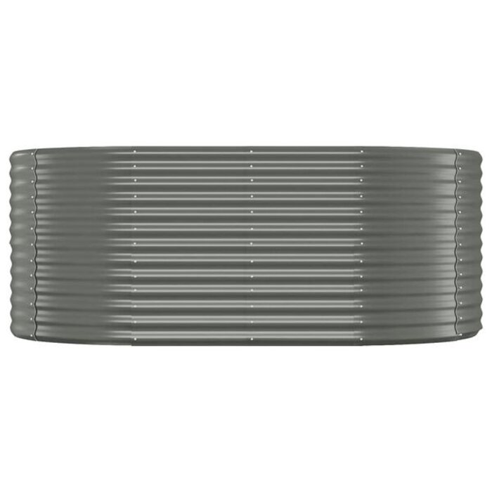 Jardinière ovale en acier gris 175cm - 33% de remise