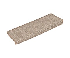 Vidaxl Lot de 15 tapis d'escalier 65x21cm - Marron clair - 47% de remise