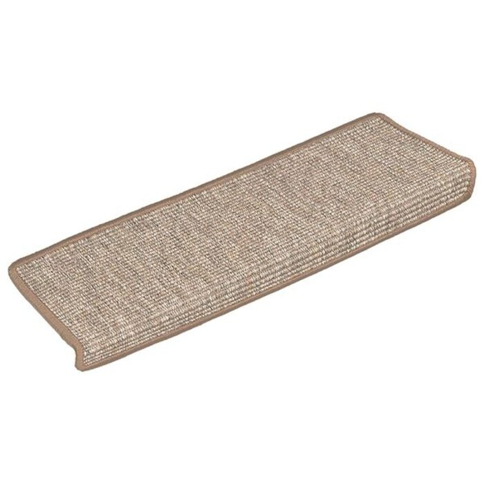 Lot de 15 tapis d'escalier 65x21 cm - Marron clair - 35% de remise