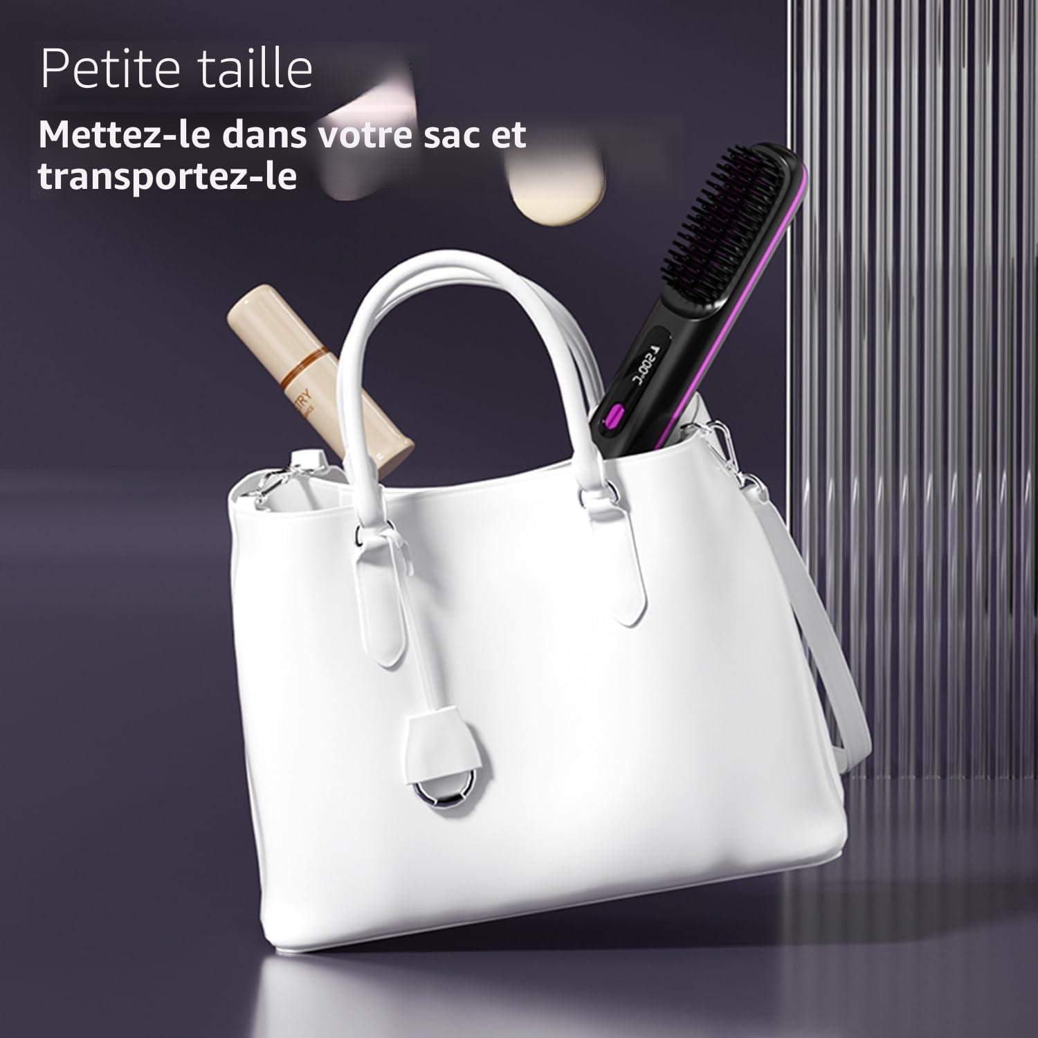 Mini lisseur sans fil en céramique - Noir - 31% de remise