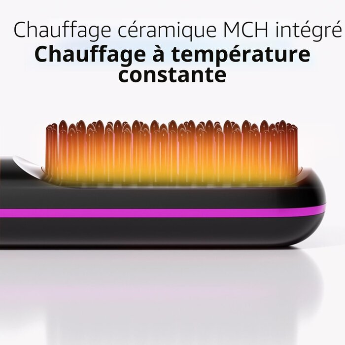 Mini lisseur sans fil en céramique - Noir - 31% de remise