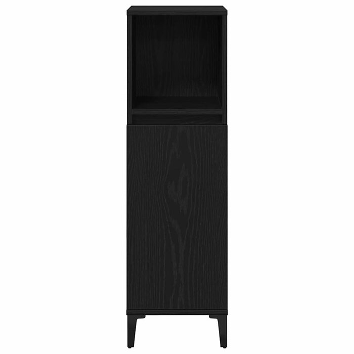Meuble colonne salle de bain chêne noir 30x30x100cm - 34% de remise