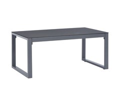 Vidaxl Table basse vintage aluminium et verre 90x50 cm - 46% de remise