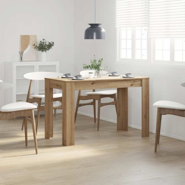 Table à manger 120x60 cm chêne artisan - 34% de remise