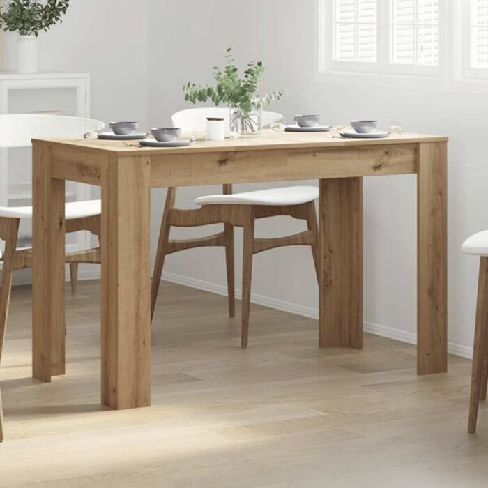 Table à manger 120x60 cm chêne artisan - 34% de remise