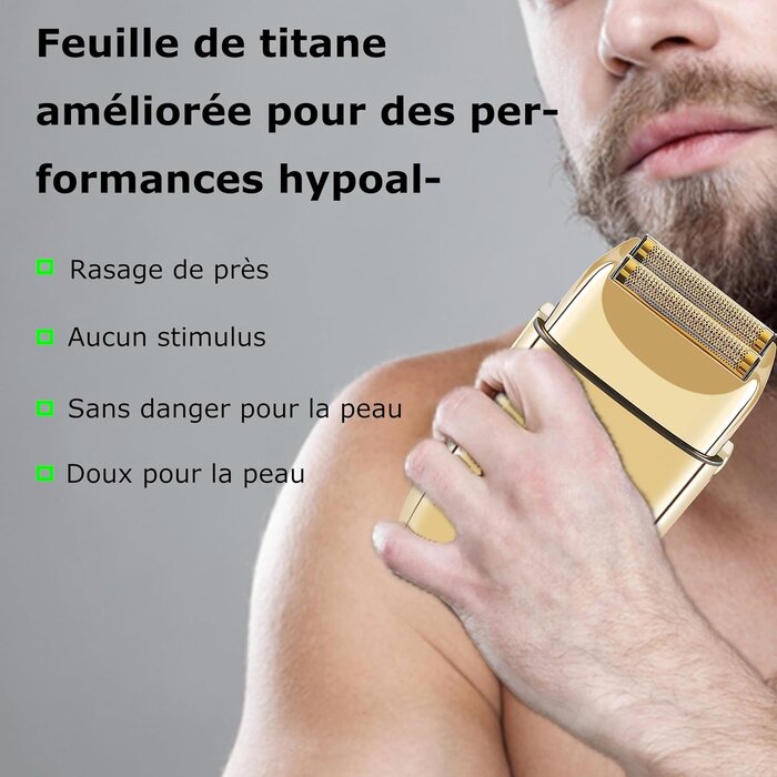 Rasoir Électrique sans fil Métal - 32% de remise