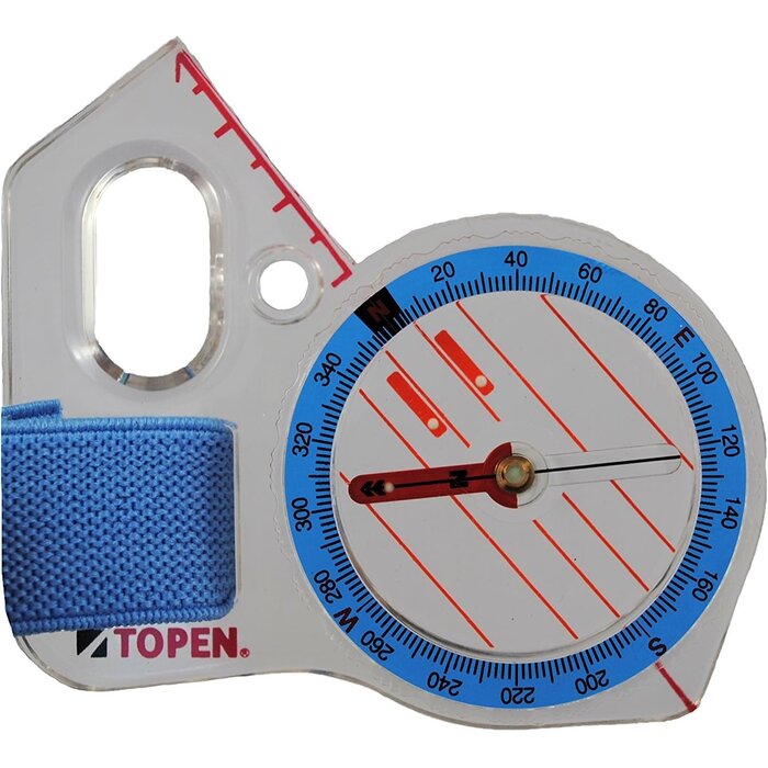 Boussole de doigt pour droitiers 1:10.000 bleue - 31% de remise