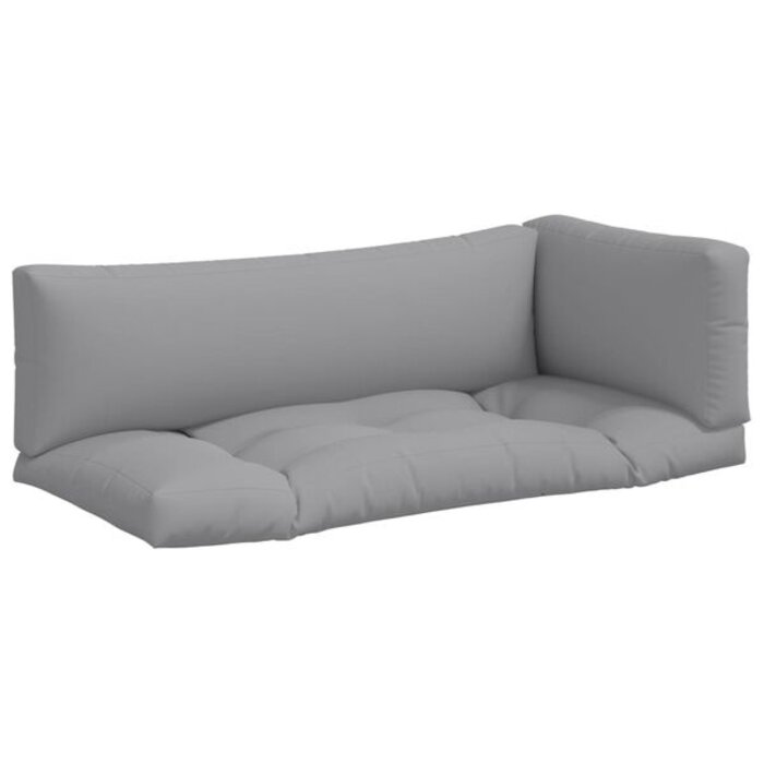 Ensemble 3 coussins pour canapé palette - Gris - 34% de remise