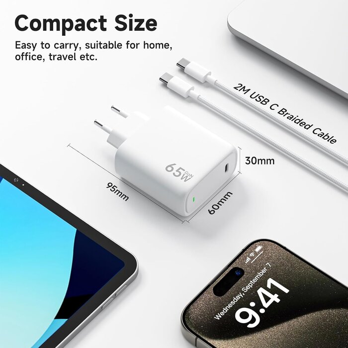 Chargeur Rapide USB-C 65W GaN II - 29% de remise