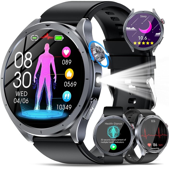 Montre connectée 1,53" ECG, ChatGPT, Bluetooth 5.3 - 33% de remise