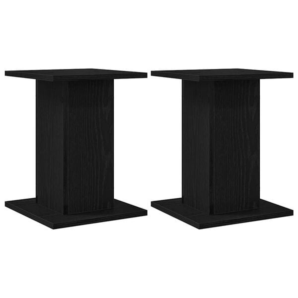 Lot de 2 supports pour plantes, chêne noir - 32% de remise