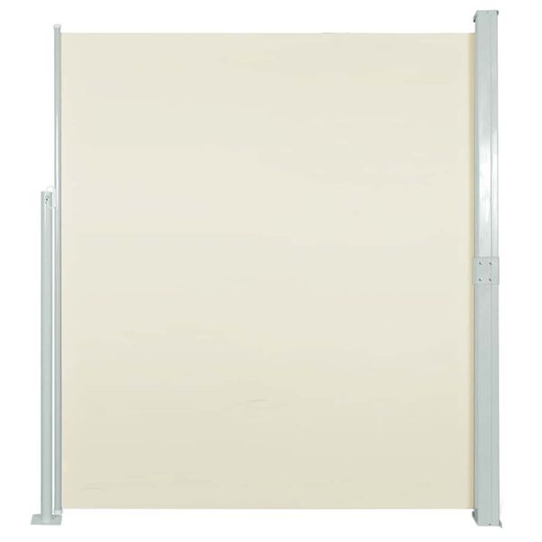Pare-vue latéral rétractable 170x300 cm Crème - 33% de remise