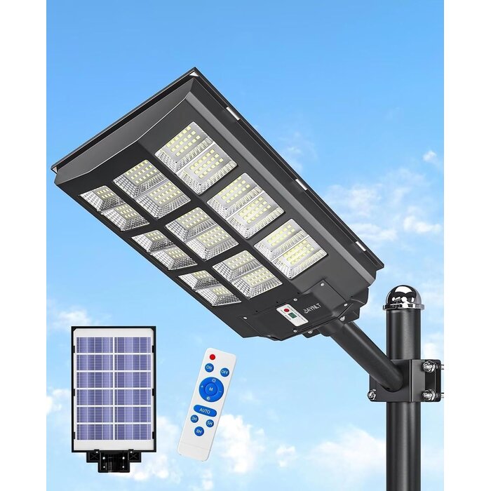 Lampadaire Solaire 8200W IP67 avec Détecteur - 35% de remise
