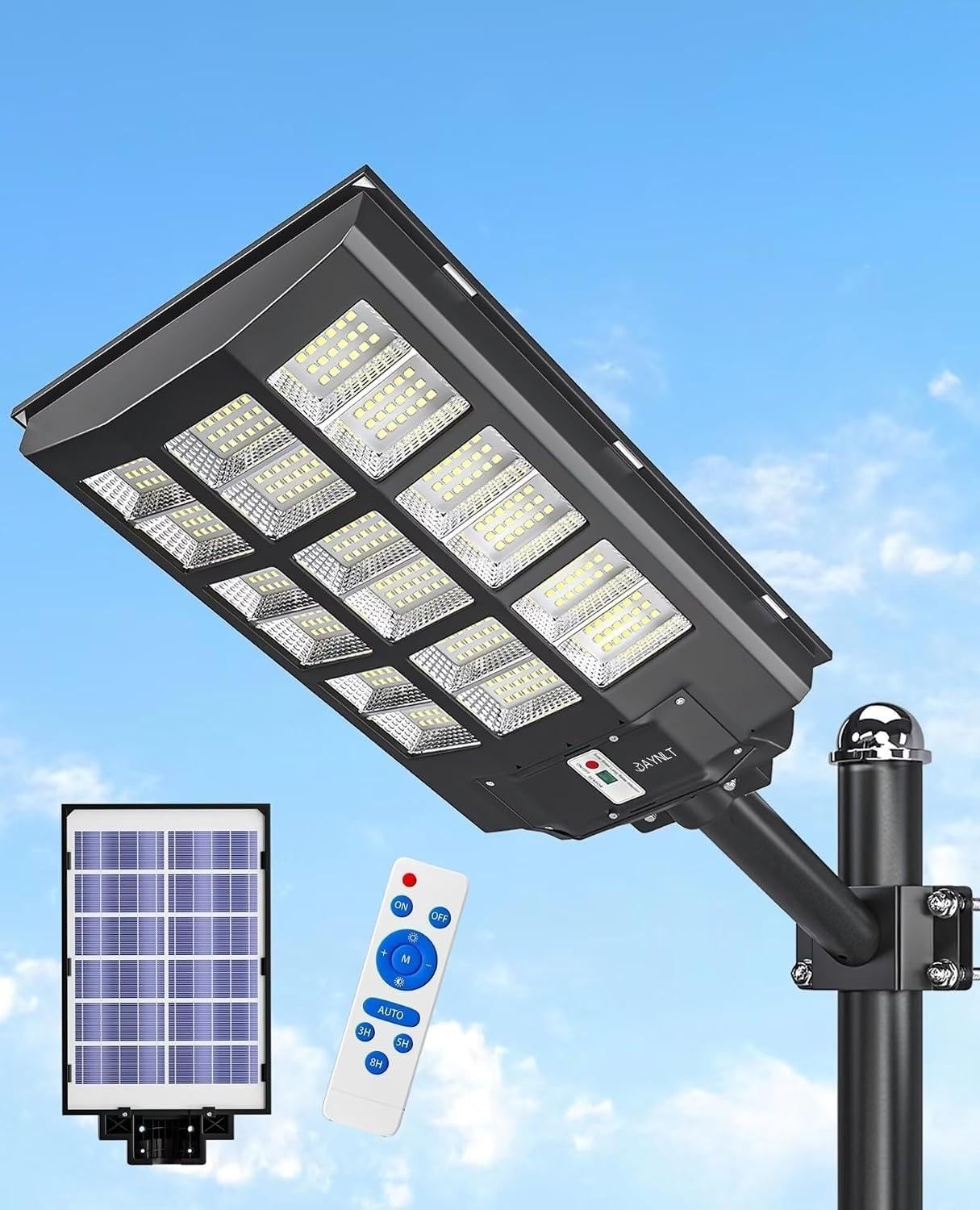 Lampadaire Solaire 8200W IP67 avec Détecteur - 35% de remise