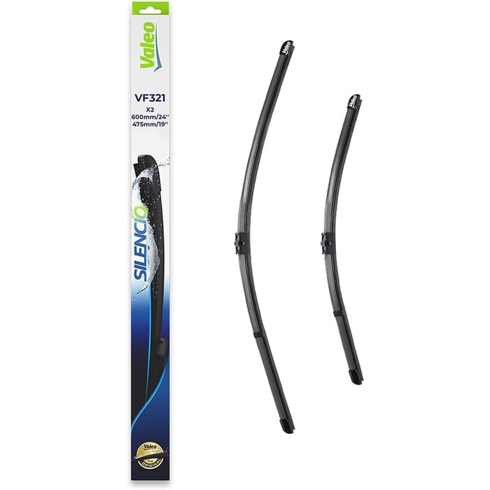 Kit 2 Balais d'essuie-glace 650/450 mm - Noir - Taille S - 30% de remise