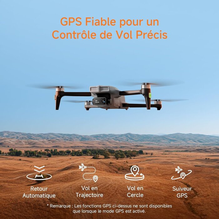 Drone 4K GPS - 50 min d'autonomie - Ultra-léger - 34% de remise