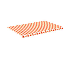 Vidaxl Toile de rechange pour store banne 5x3 m jaune et orange - 46% de remise