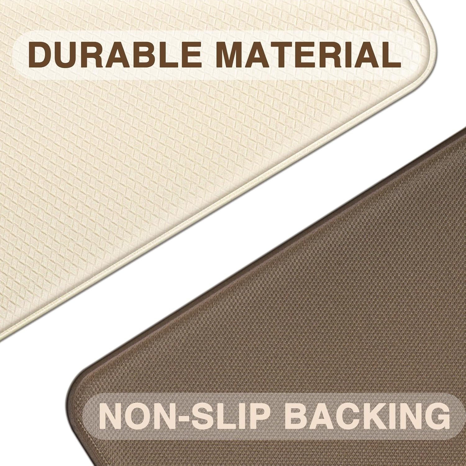 Tapis de cuisine beige 44x150cm 10mm - 31% de remise