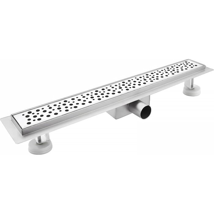 Caniveau de douche 90 cm Chrome - Extra plat - 33% de remise - Taille M