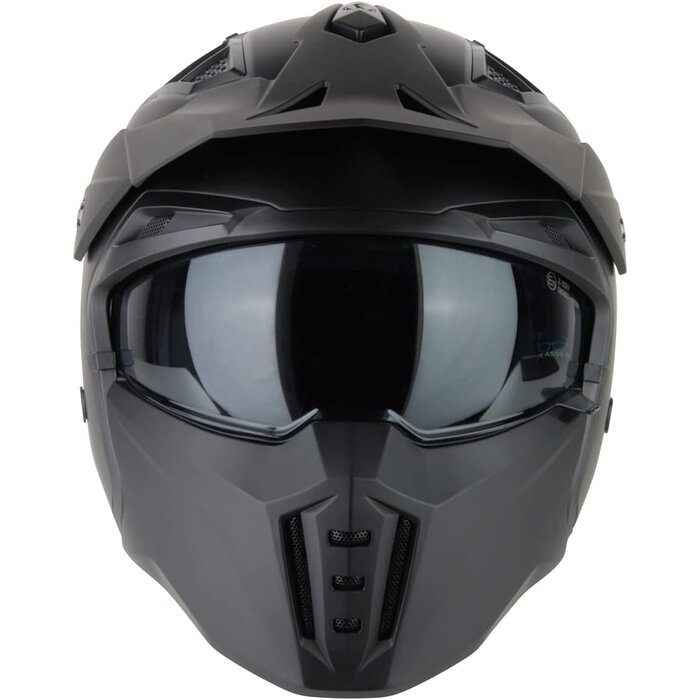 Casque jet noir mat M - Streetfighter avec 33% de remise
