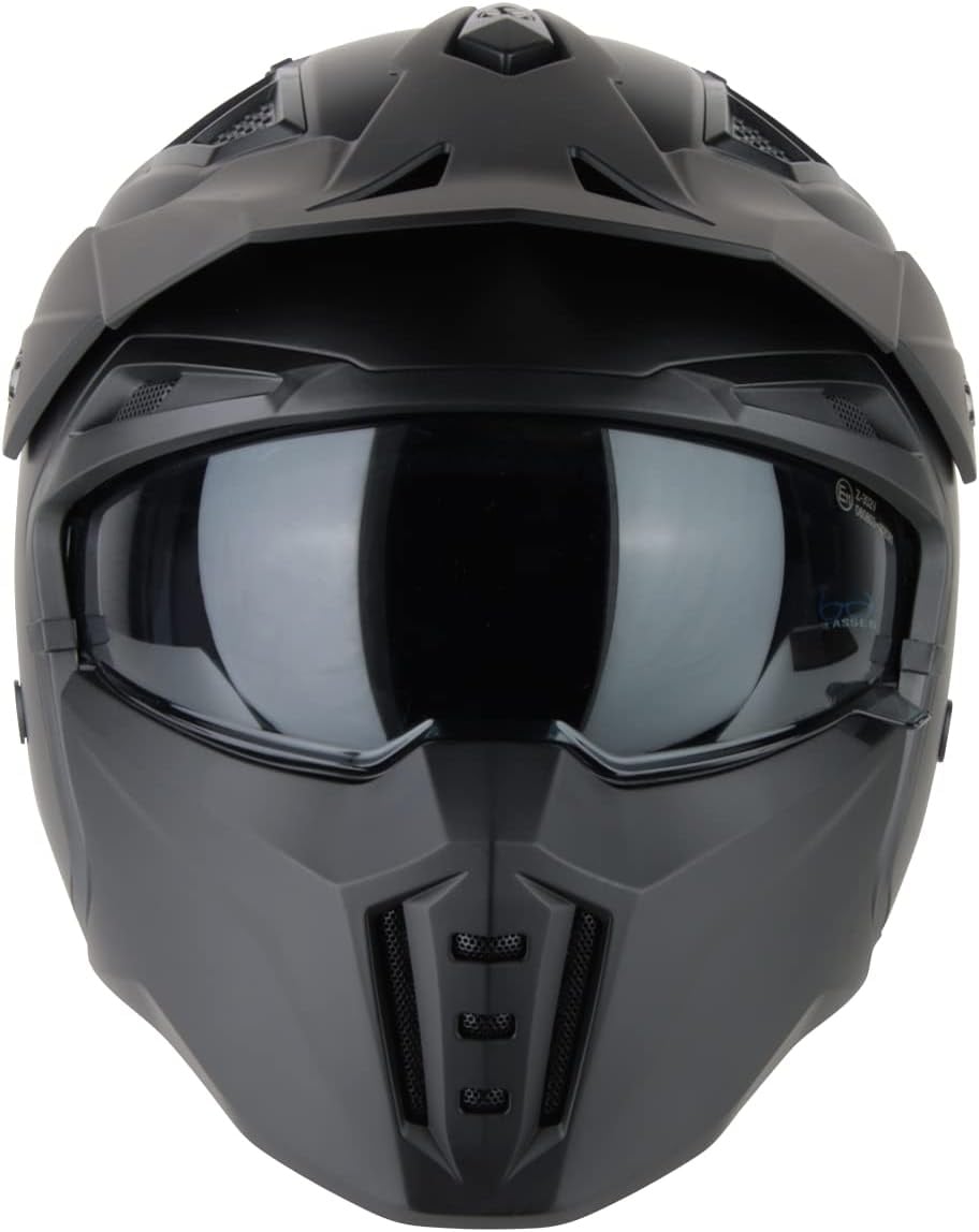 Casque jet noir mat M - Streetfighter avec 33% de remise