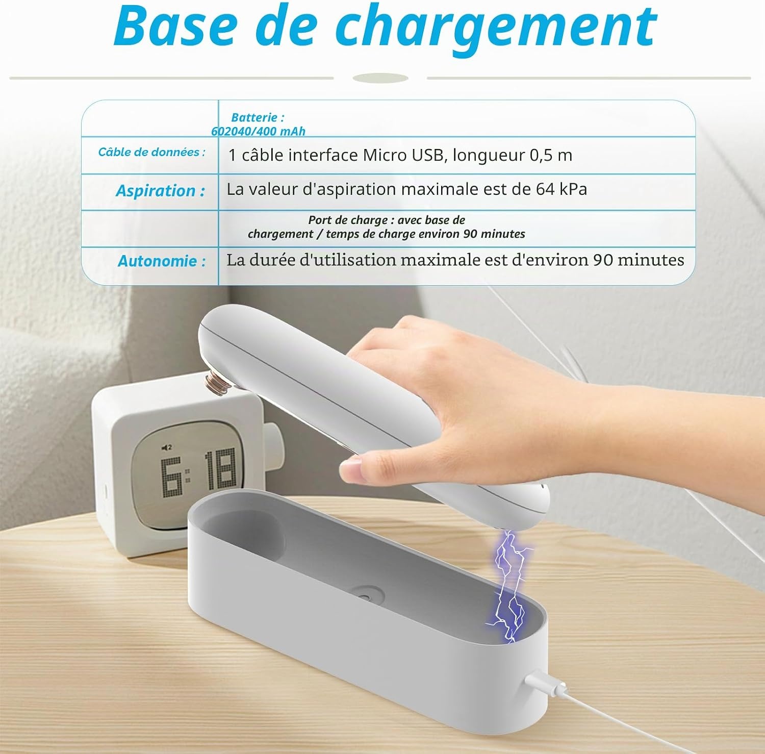Appareil élimination calculs amygdaliens 5 modes - 32% de remise