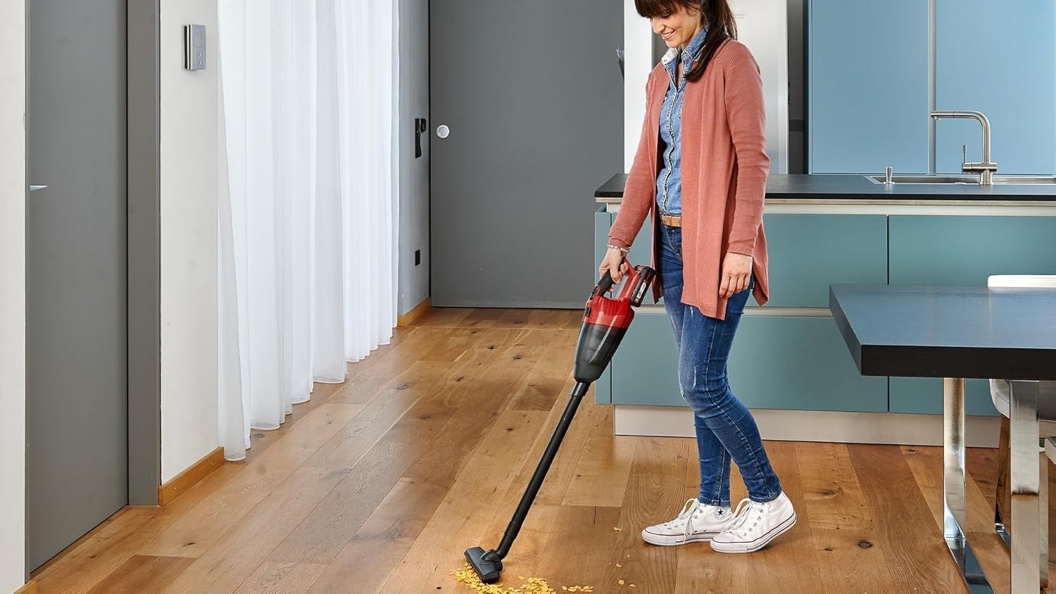 Aspirateur à main sans fil 18V, Rood Zwart, Taille M - 31% de remise