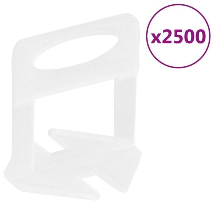 Clips de nivellement 2 mm - 2500 pièces - 34% de remise