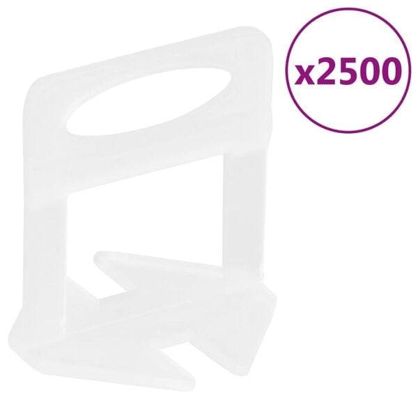 Clips de nivellement 2 mm - 2500 pièces - 34% de remise