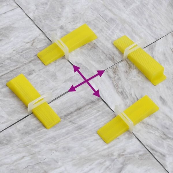 Clips de nivellement 2 mm - 2500 pièces - 34% de remise