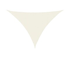 Vidaxl Voile d'ombrage triangulaire 5x7x7m Crème - 45% de remise