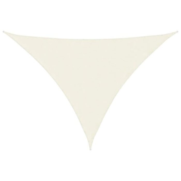 Voile d'ombrage triangulaire 5x7x7 m crème - 34% de remise