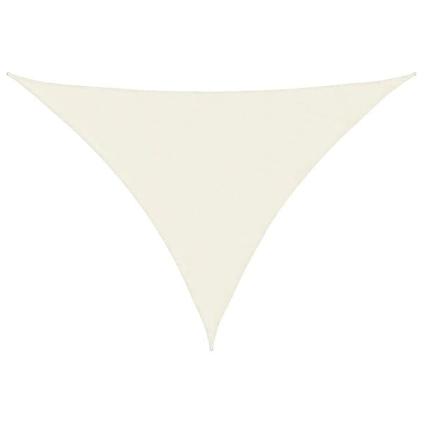Voile d'ombrage triangulaire 5x7x7 m crème - 34% de remise