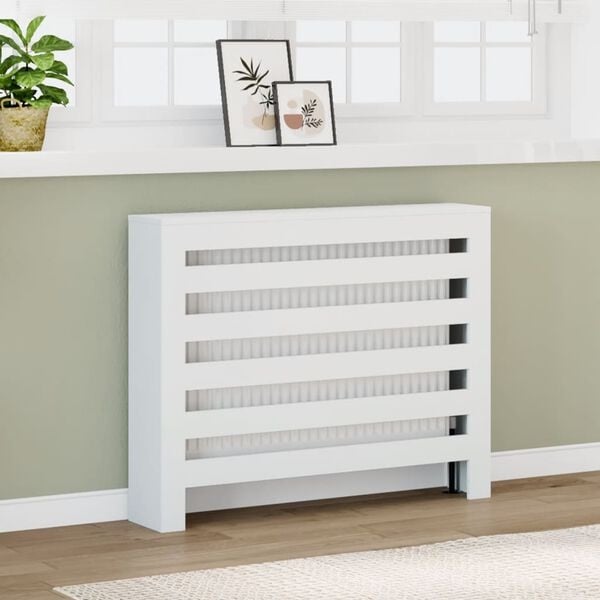Cache-radiateur design blanc 104x20x82 cm - 33% de remise