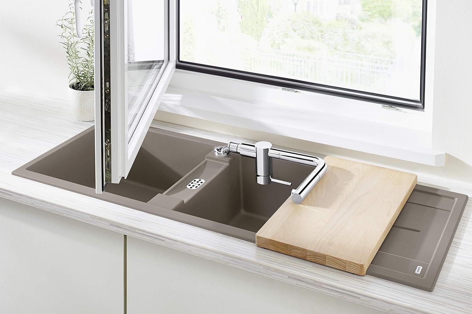 Mitigeur d'évier LINUS-S-F Chrome Taille M - 35% de remise
