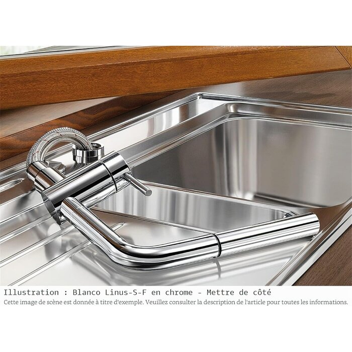 Mitigeur d'évier LINUS-S-F Chrome Taille M - 35% de remise