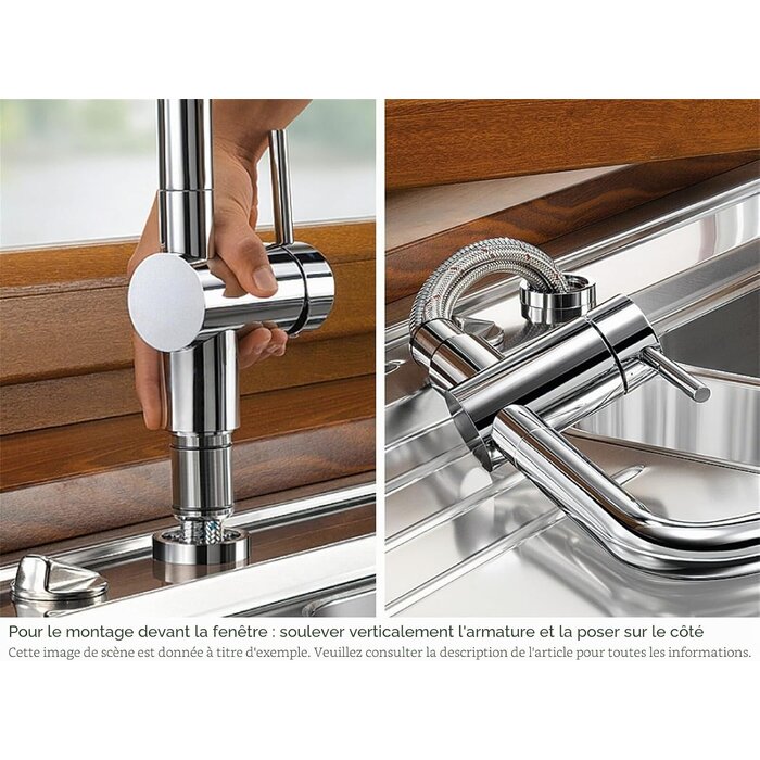 Mitigeur d'évier LINUS-S-F Chrome Taille M - 35% de remise