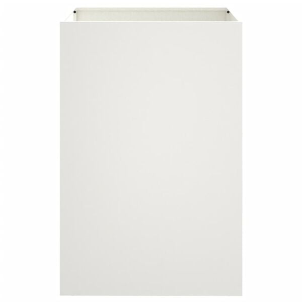 Jardinière surélevée en acier blanc 52x48x75 cm - 34% de remise