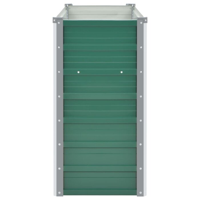 Jardinière surélevée en acier vert 160x40x77 cm - 33% de remise