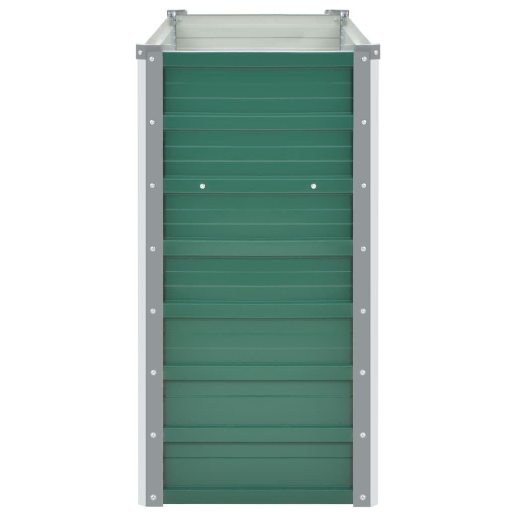 Jardinière surélevée en acier vert 160x40x77 cm - 33% de remise