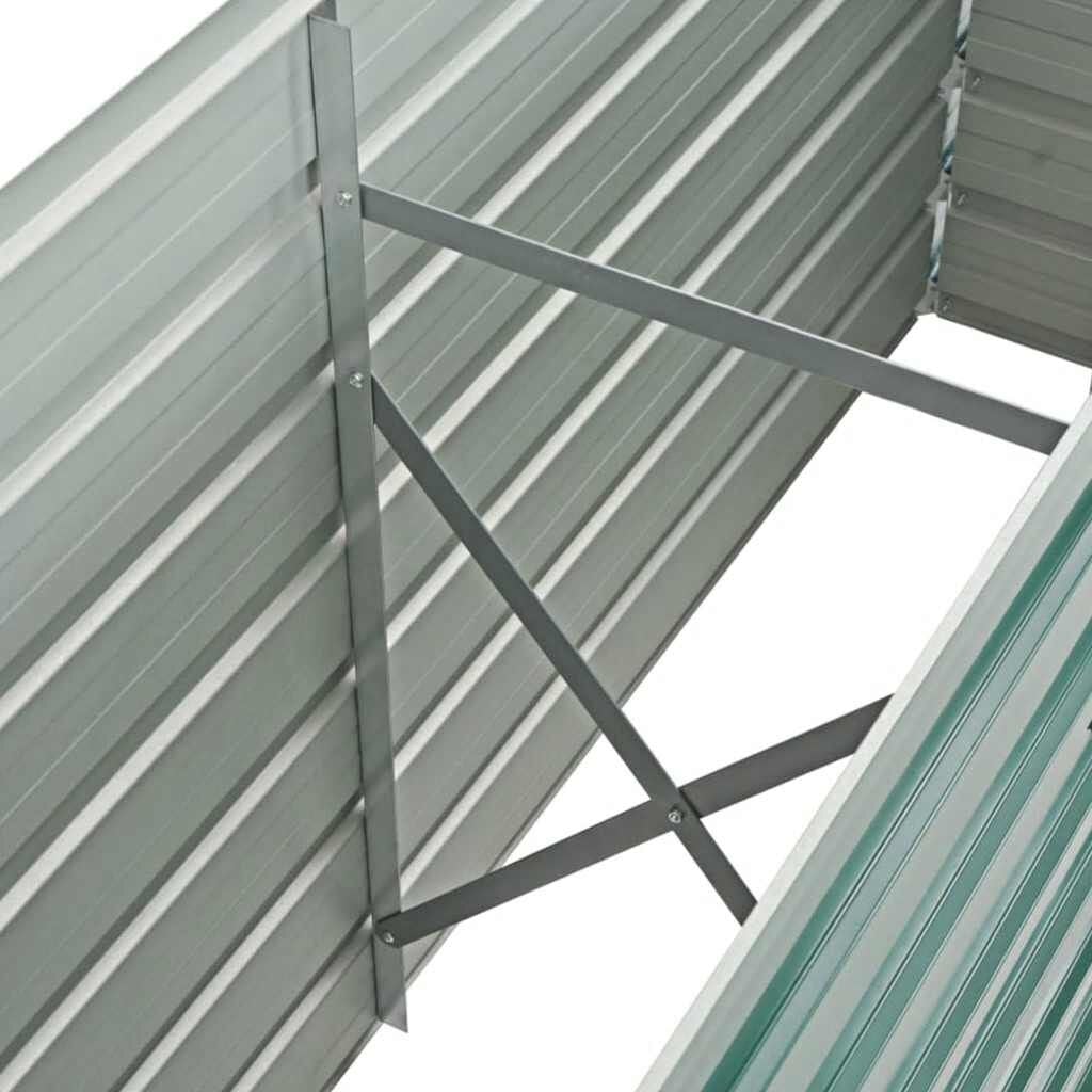 Jardinière surélevée en acier vert 160x40x77 cm - 33% de remise