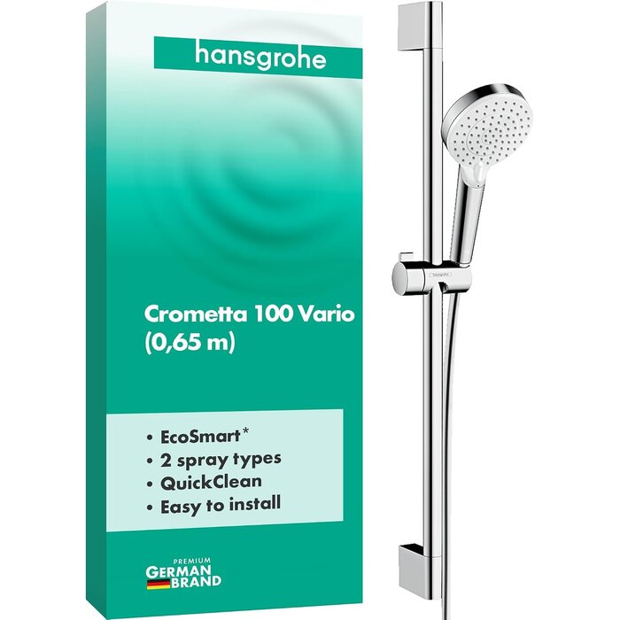 Ensemble de douche 65 cm blanc/chrome - 32% de remise