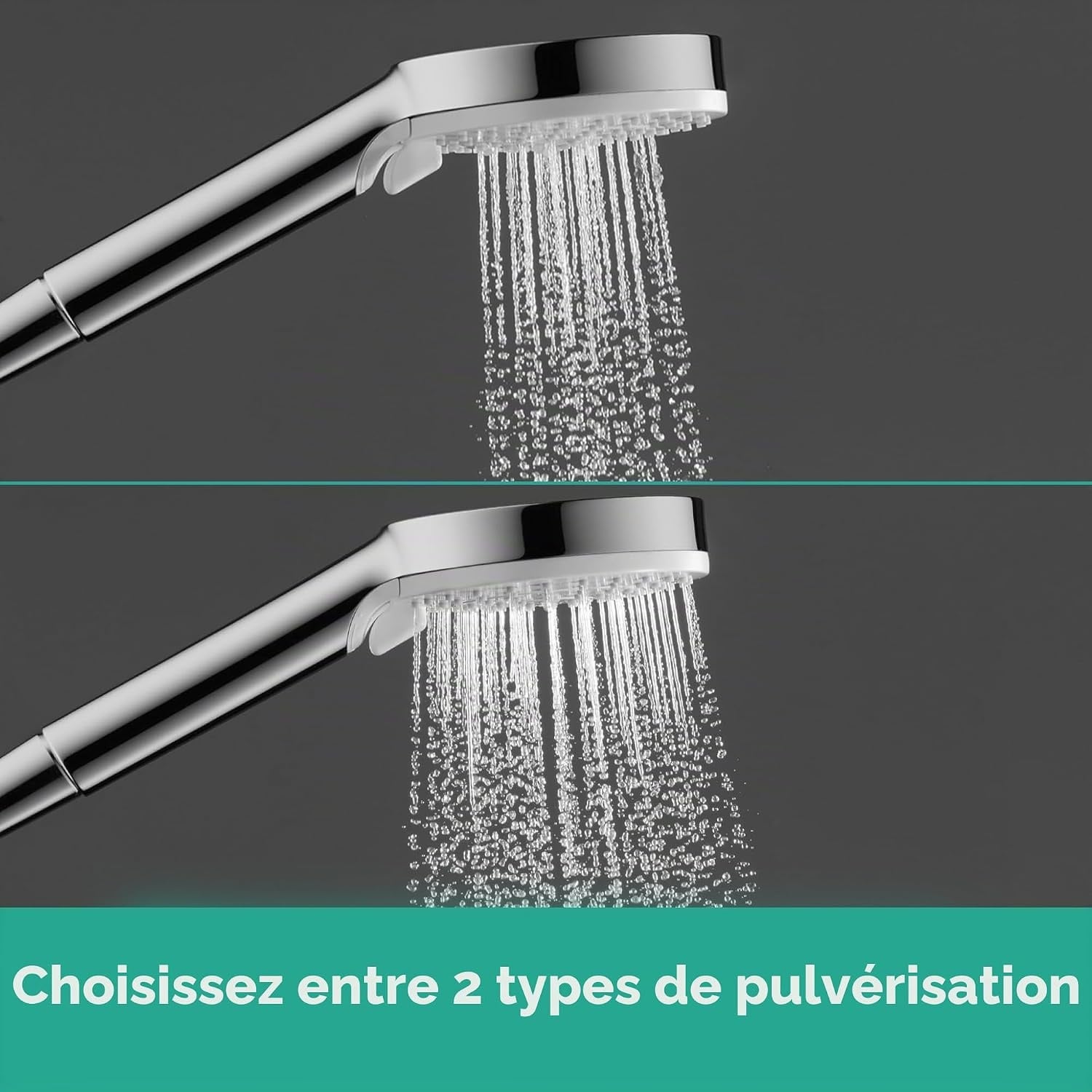 Ensemble de douche 65 cm blanc/chrome - 32% de remise