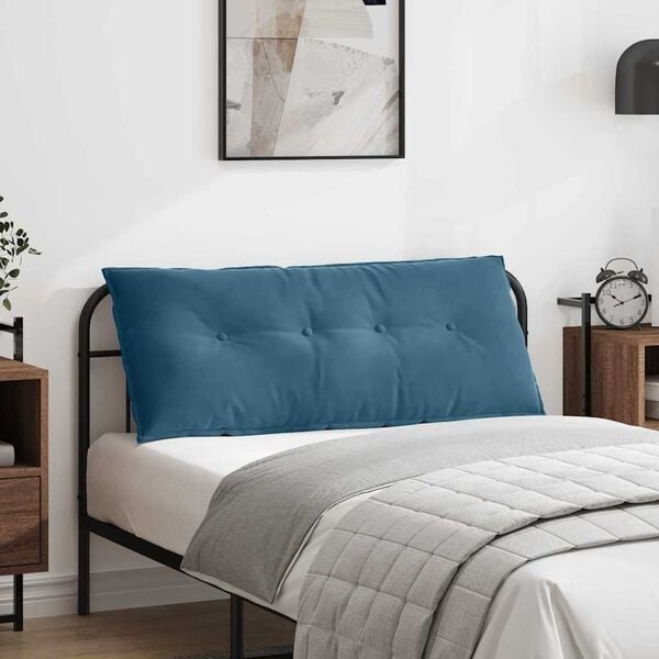 Coussin de dossier bleu 120 x 50 cm en coton - 31% de remise