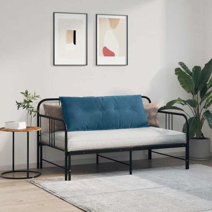 Coussin de dossier bleu 120 x 50 cm en coton - 31% de remise