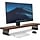 Support double moniteur ergonomique bois 80x23,5 cm - 32% de remise