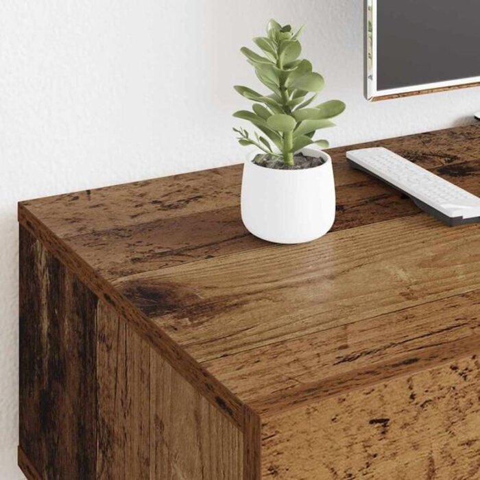 Meuble TV 150 cm effet vieux bois - 34% de remise