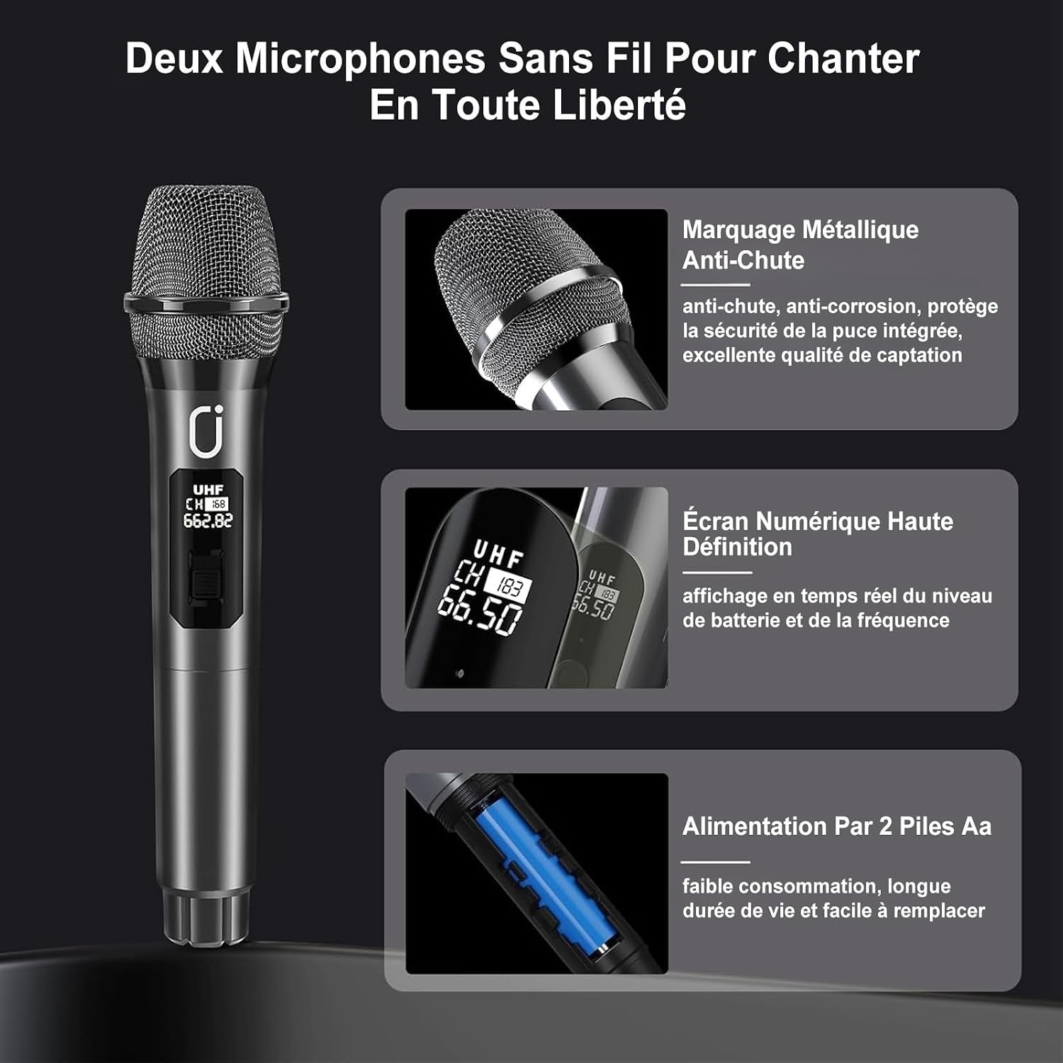 Machine de karaoké portable Bluetooth avec 2 micros - 34% de remise