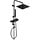 Colonne de douche noire avec tablette - 33% de remise